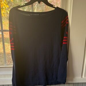 Polo by Ralph Lauren Navy and Red Long Sleeve Tee